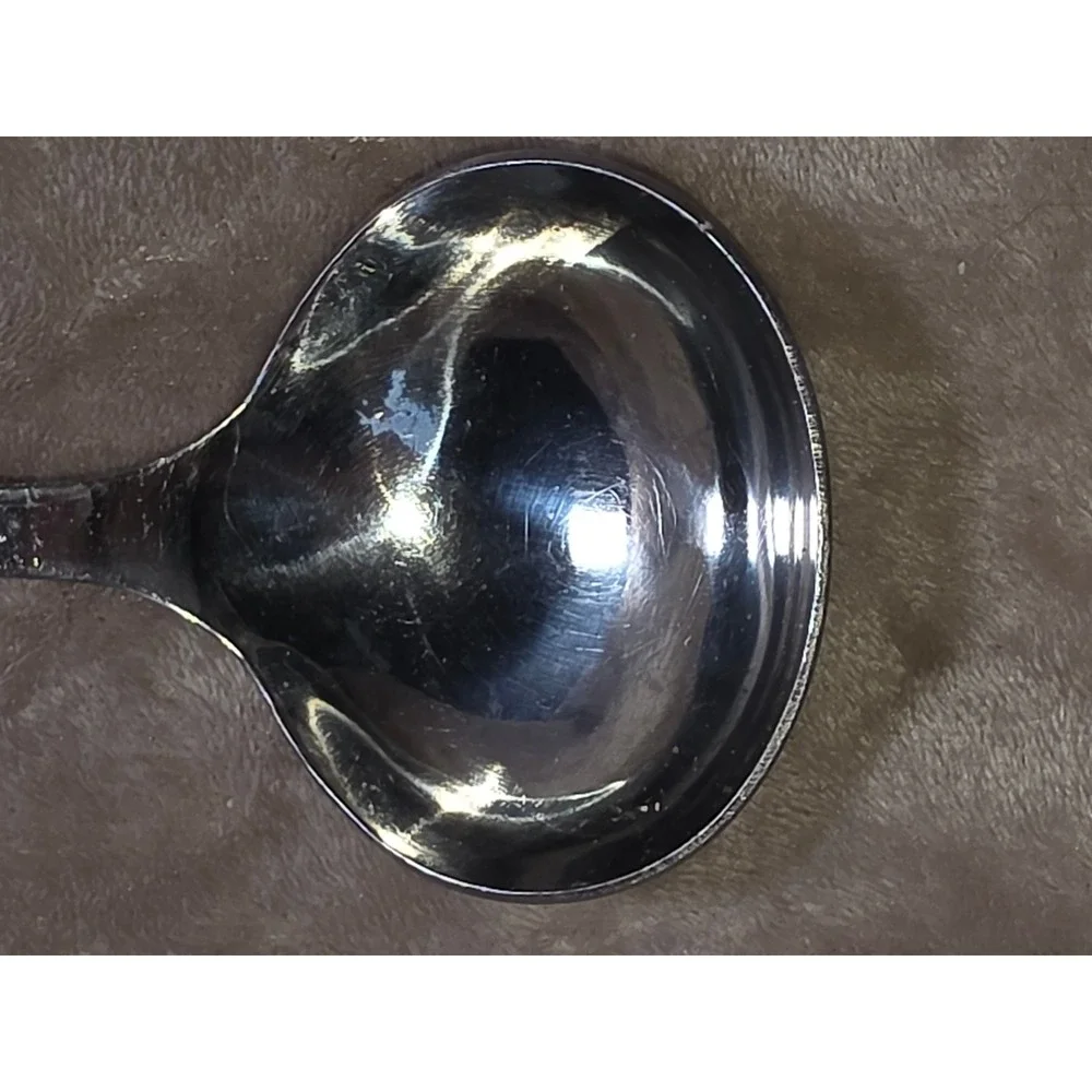 Stainless Steel Soup Ladle Silver Kitchen Serving Spoon with Hanging Hole 11